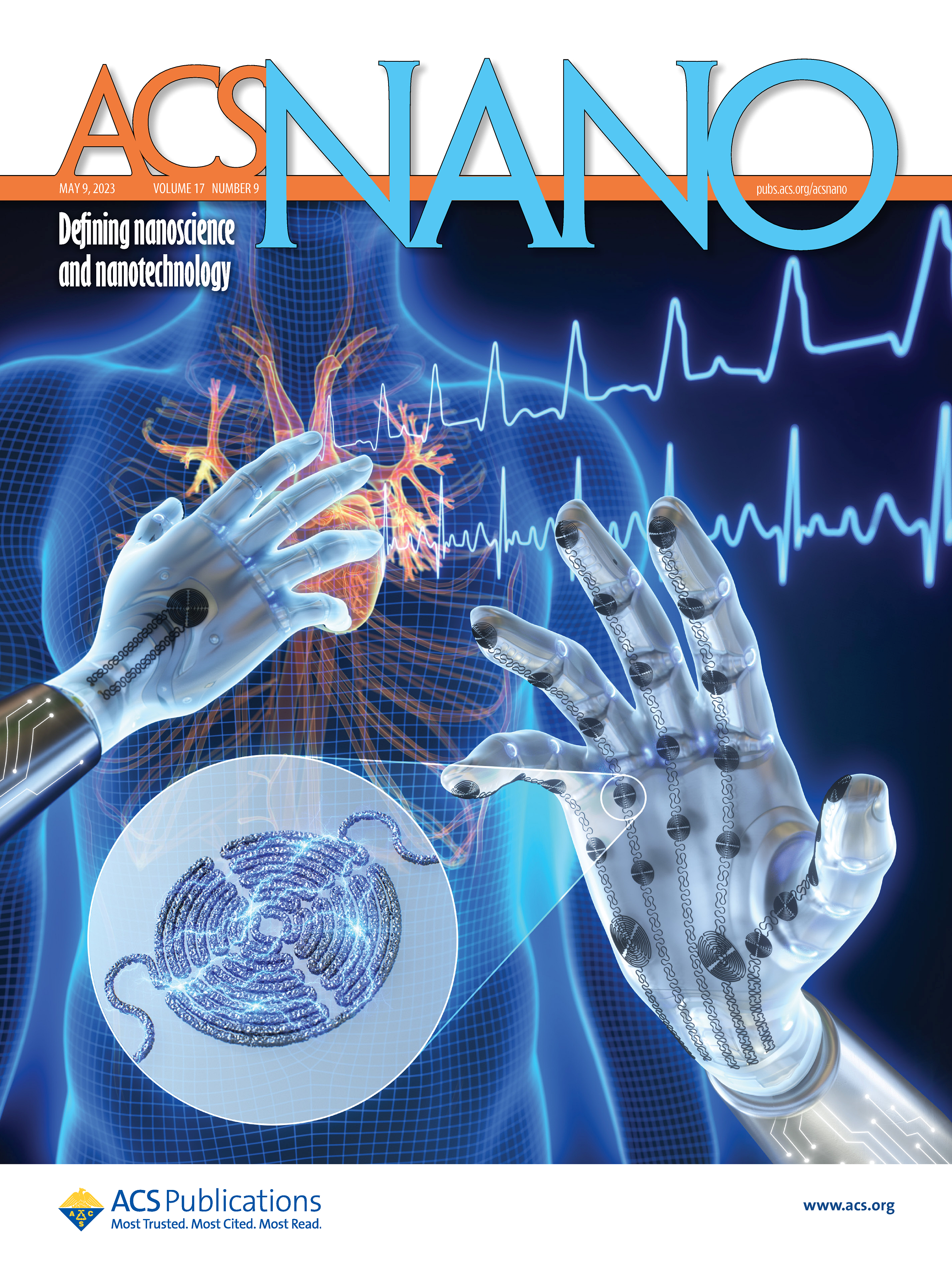 Stretchable and all-directional strain-insensitive electronic glove for robotic skins and human–machine interfacing