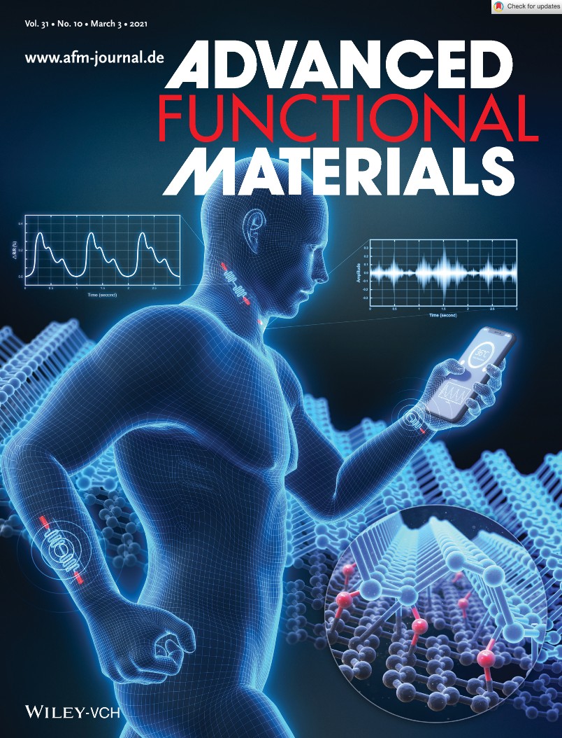 Electronic Skin: Black Phosphorus@Laser-Engraved Graphene Heterostructure-Based Temperature–Strain Hybridized Sensor for Electronic-Skin Applications (Adv. Funct. Mater. 10/2021)