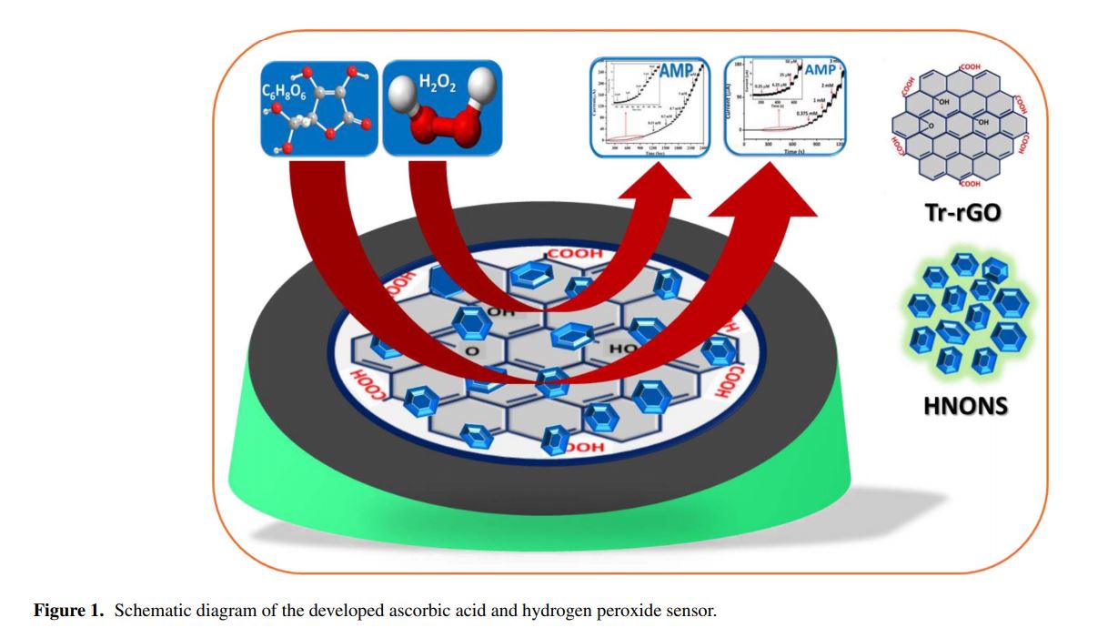 Ex Situ Synthesis of Hexagonal NiO Nanosheets and Carboxyl-Terminated Reduced Graphene Oxide Nanocomposite for Non-Enzymatic Electrochemical Detection of H2O2 and Ascorbic Acid