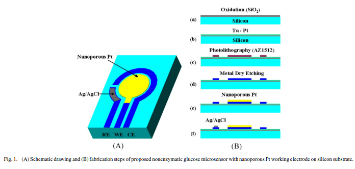 Fully Packaged Nonenzymatic Glucose Microsensors With Nanoporous Platinum Electrodes for Anti-Fouling