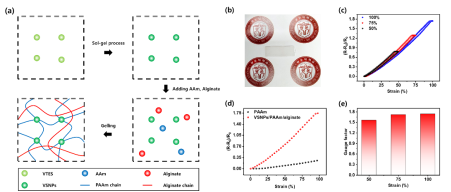 High-performance wearable hydrogel based strain sensor for human motion detection