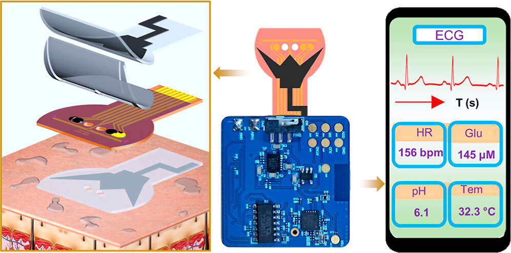 Microfluidic-Integrated Multimodal Wearable Hybrid Patch for Wireless and Continuous Physiological Monitoring